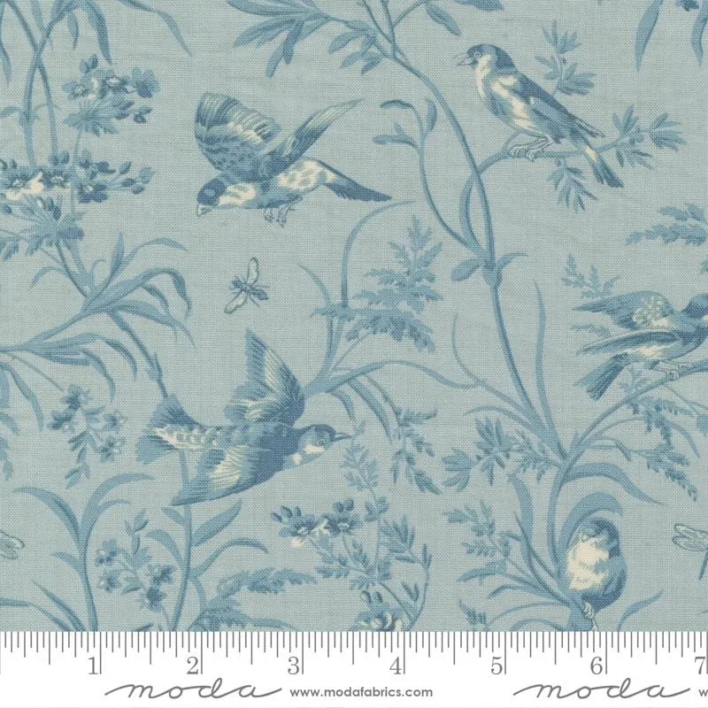Aviary De Trianon in Ciel Blue - Antoinette - French General