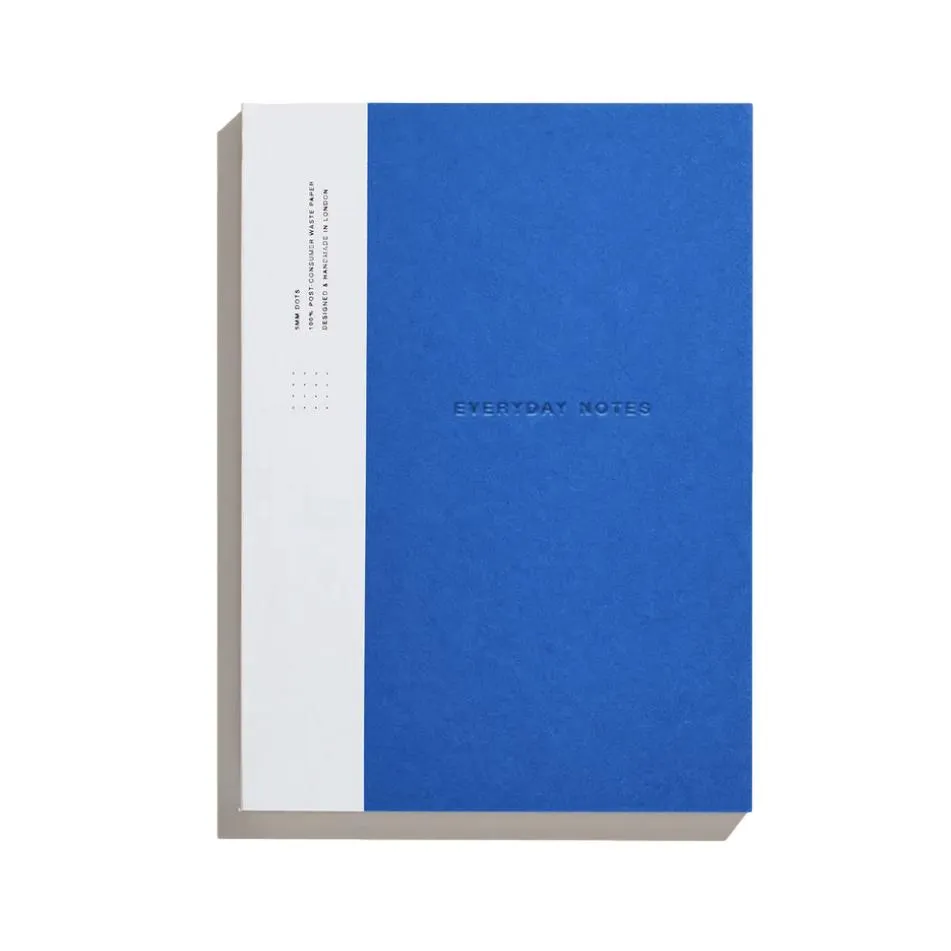 Before Breakfast – Every Day Notes Ocean Blue Dots – Cuaderno Malla de Puntos A5 (19,6 x 14,1 cm)