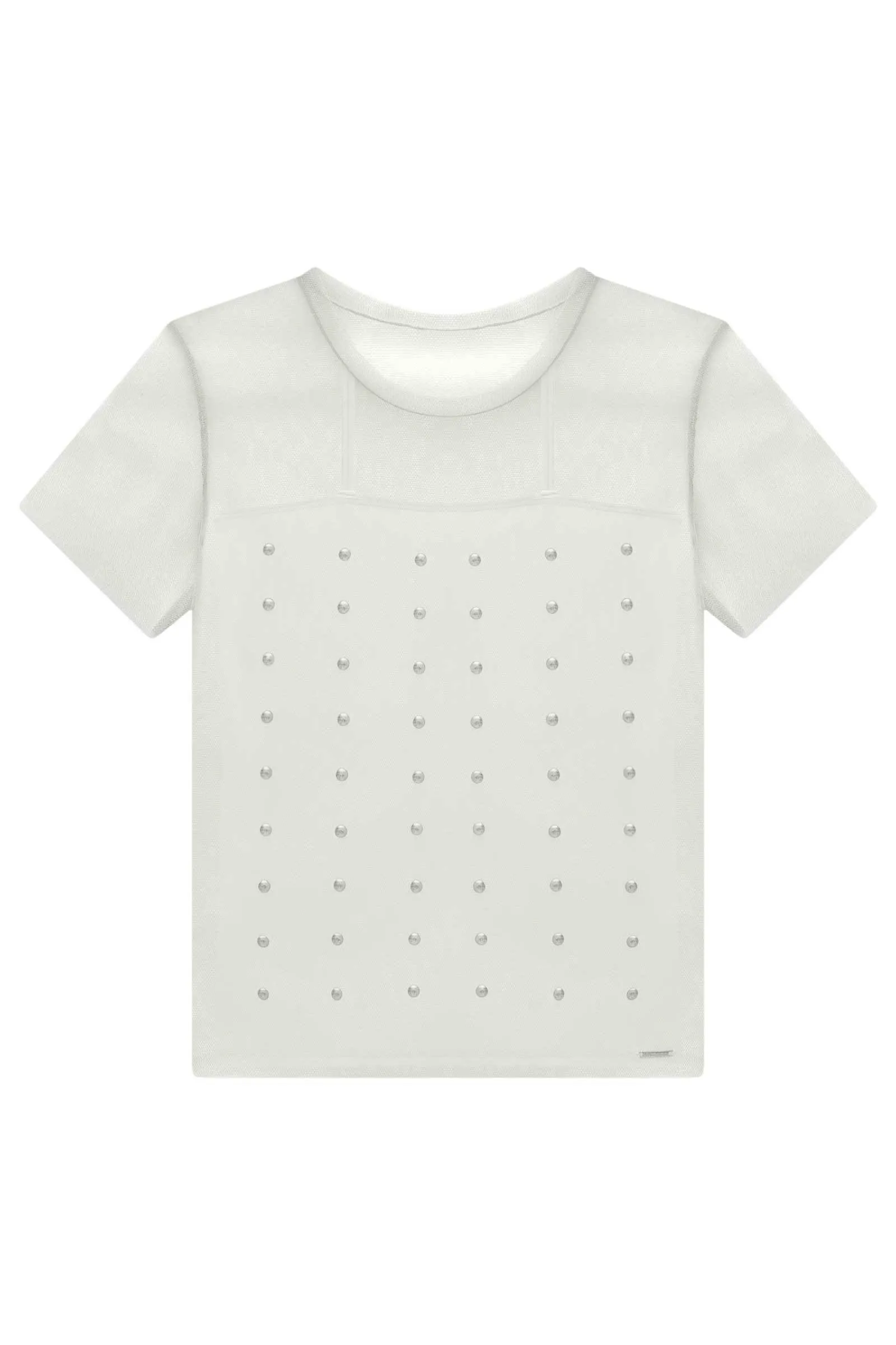 Blusa Sobreposição em Tule e Regata em Malha UV Dry 76907 Vic&Vicky