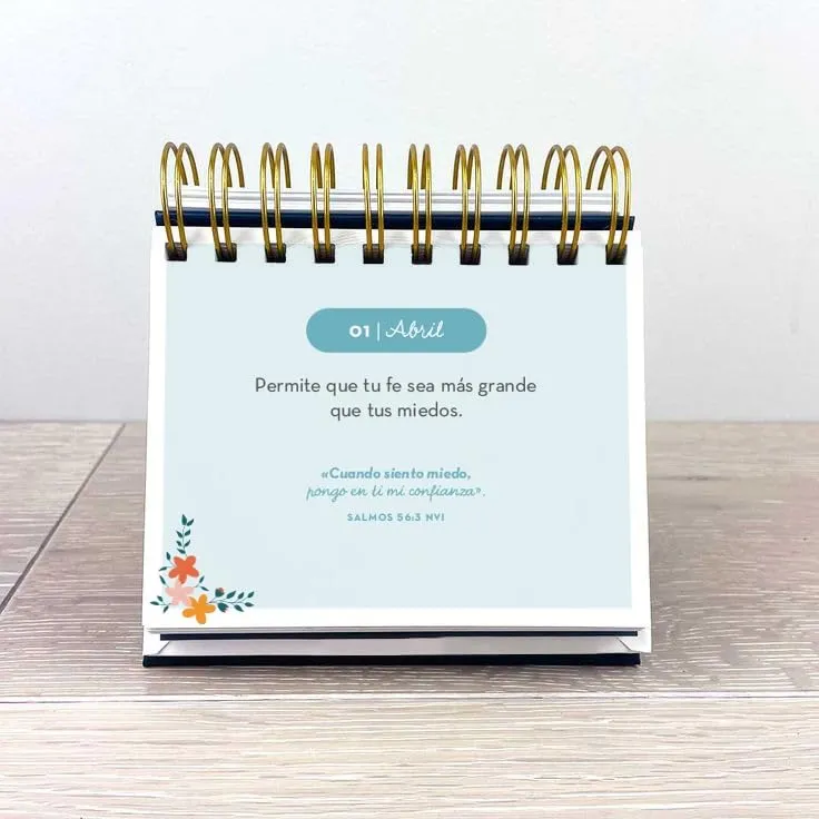 CALENDARIO PERPETUO- LA TEMPORADA MÁS FELIZ DE MI VIDA- FRASES Y VERSÍCULOS PARA CADA DÍA DEL AÑO