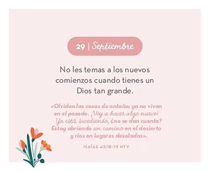CALENDARIO PERPETUO- LA TEMPORADA MÁS FELIZ DE MI VIDA- FRASES Y VERSÍCULOS PARA CADA DÍA DEL AÑO