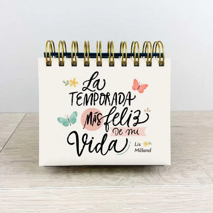 CALENDARIO PERPETUO- LA TEMPORADA MÁS FELIZ DE MI VIDA- FRASES Y VERSÍCULOS PARA CADA DÍA DEL AÑO