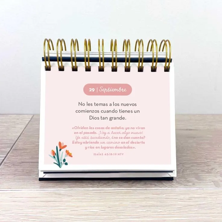 CALENDARIO PERPETUO- LA TEMPORADA MÁS FELIZ DE MI VIDA- FRASES Y VERSÍCULOS PARA CADA DÍA DEL AÑO