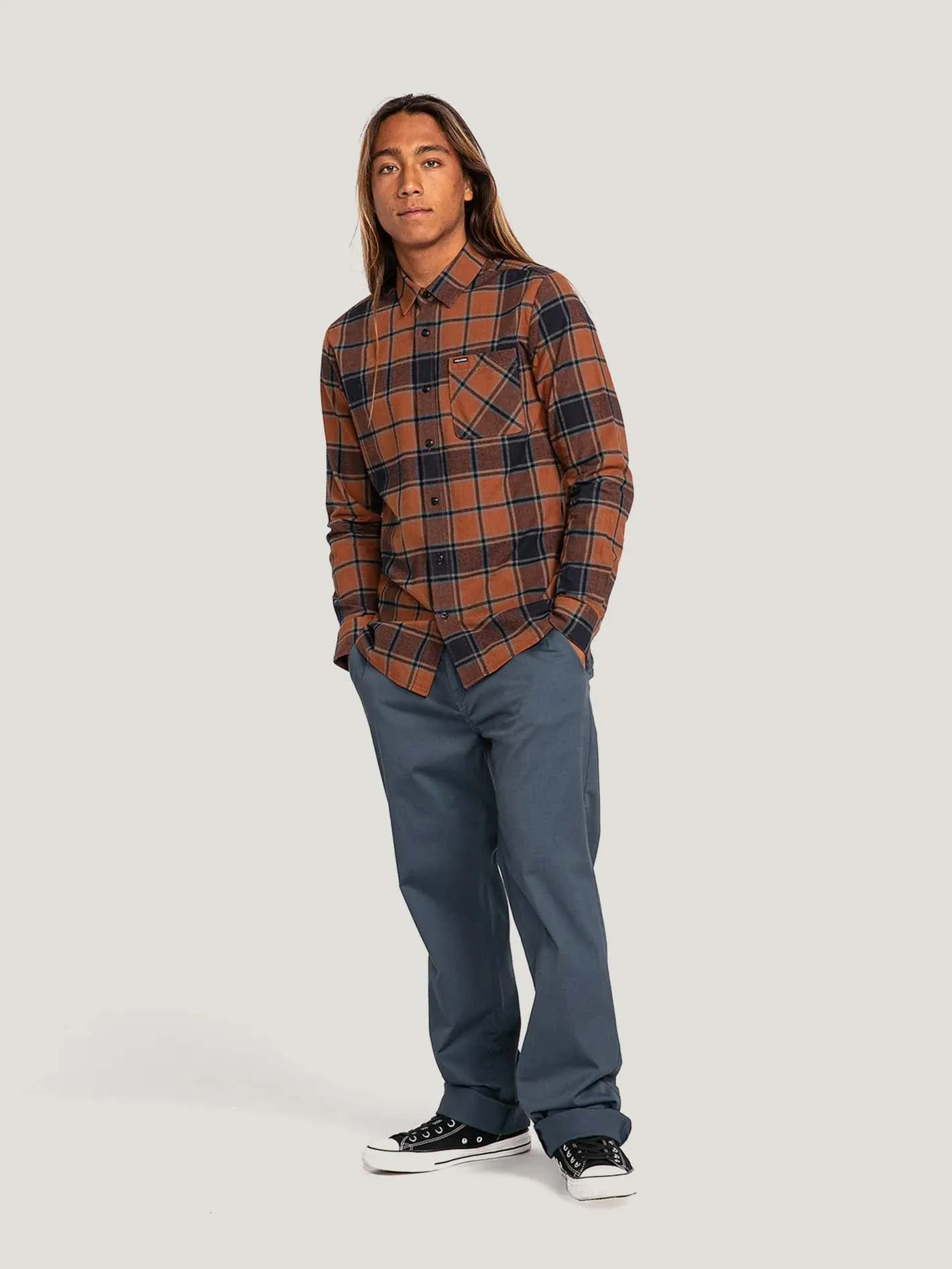 CAMISA M/L VOLCOM HOMBRE CADEN PLAID LS