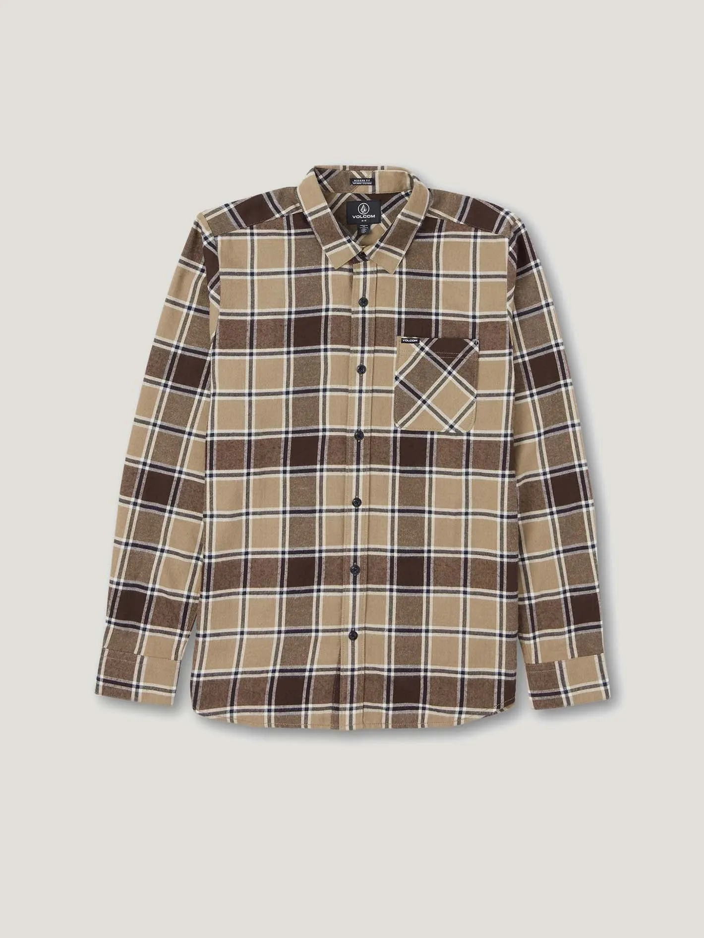 CAMISA M/L VOLCOM HOMBRE CADEN PLAID LS