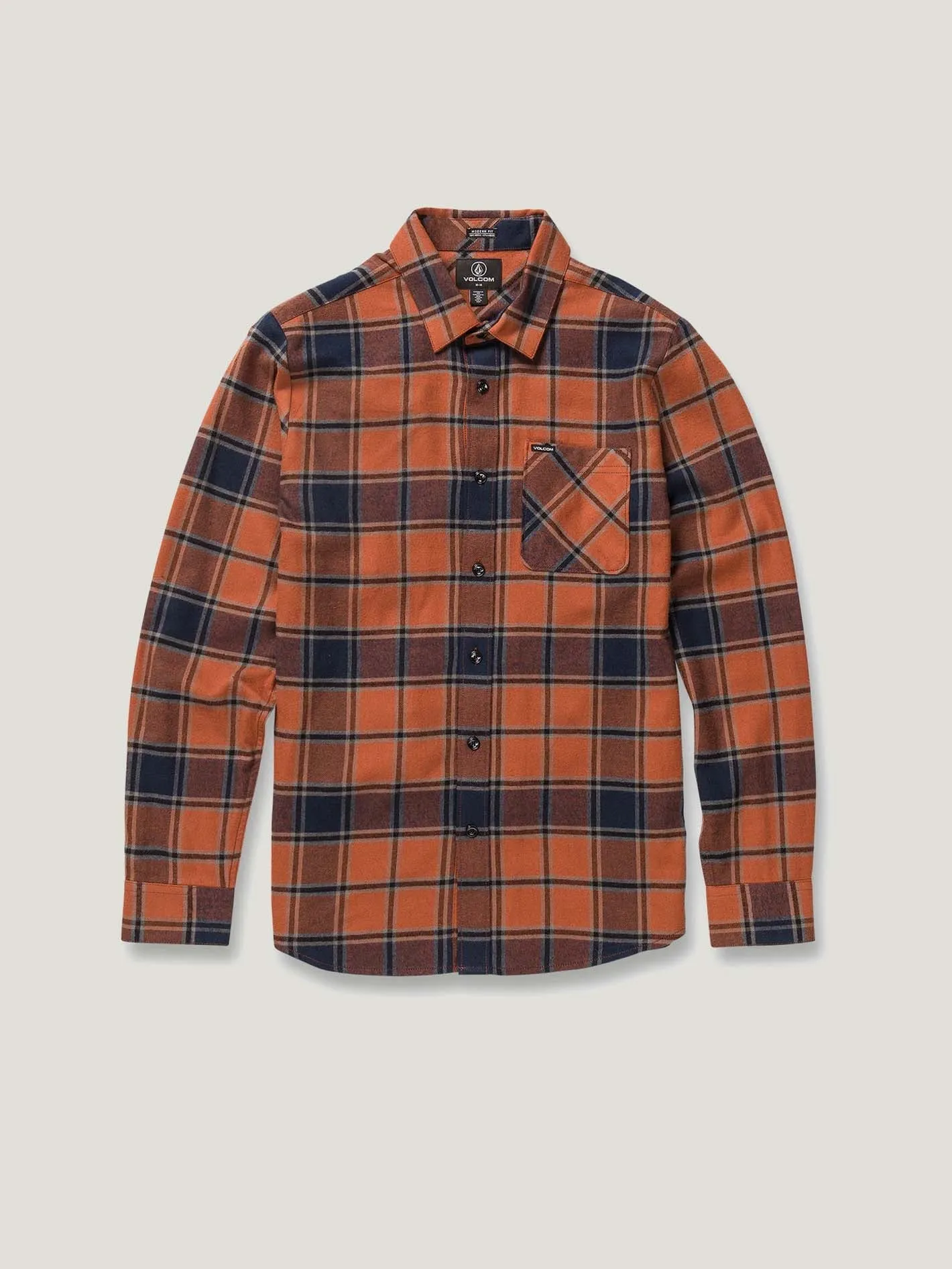CAMISA M/L VOLCOM HOMBRE CADEN PLAID LS
