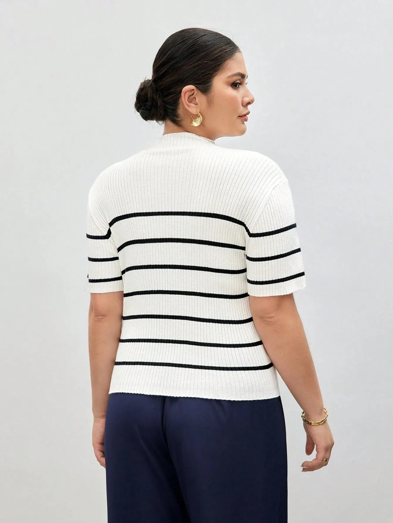 Camiseta Tricô plus size - Courtney