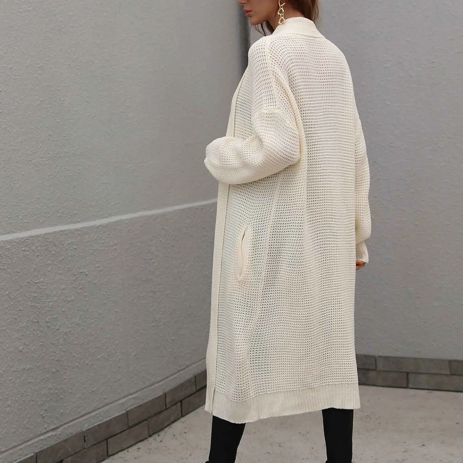 Cardigan Hillary em Malha Longo