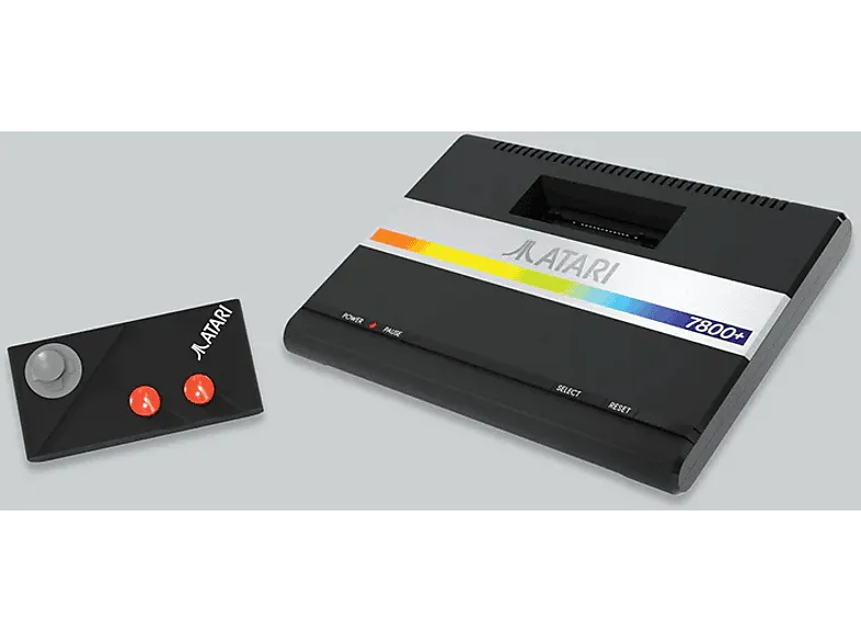 Consola retro - Atari 7800 , Gamepad inalámbrico CX78 , Juego Bentley Bear: Bentley Bear's Crystal Quest, HDMI, USB-C, Negro