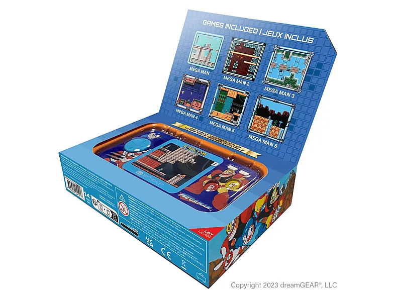 Consola retro portátil - My arcade Pocket Player Pro Mega Man, Incluye juego Mega Man, Azul