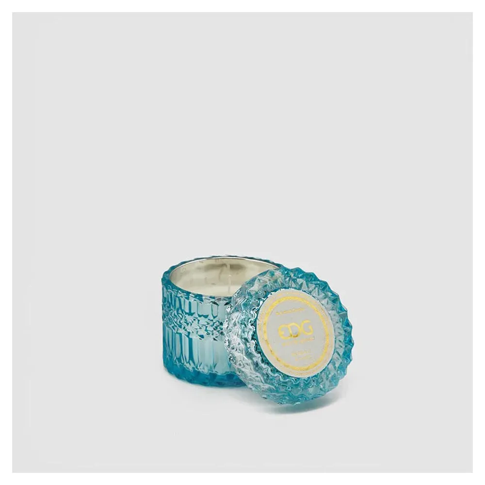 EDG Enzo de Gasperi Candela profumata "Crystal" con vaso e coperchio in vetro effetto cristallo 9 varianti