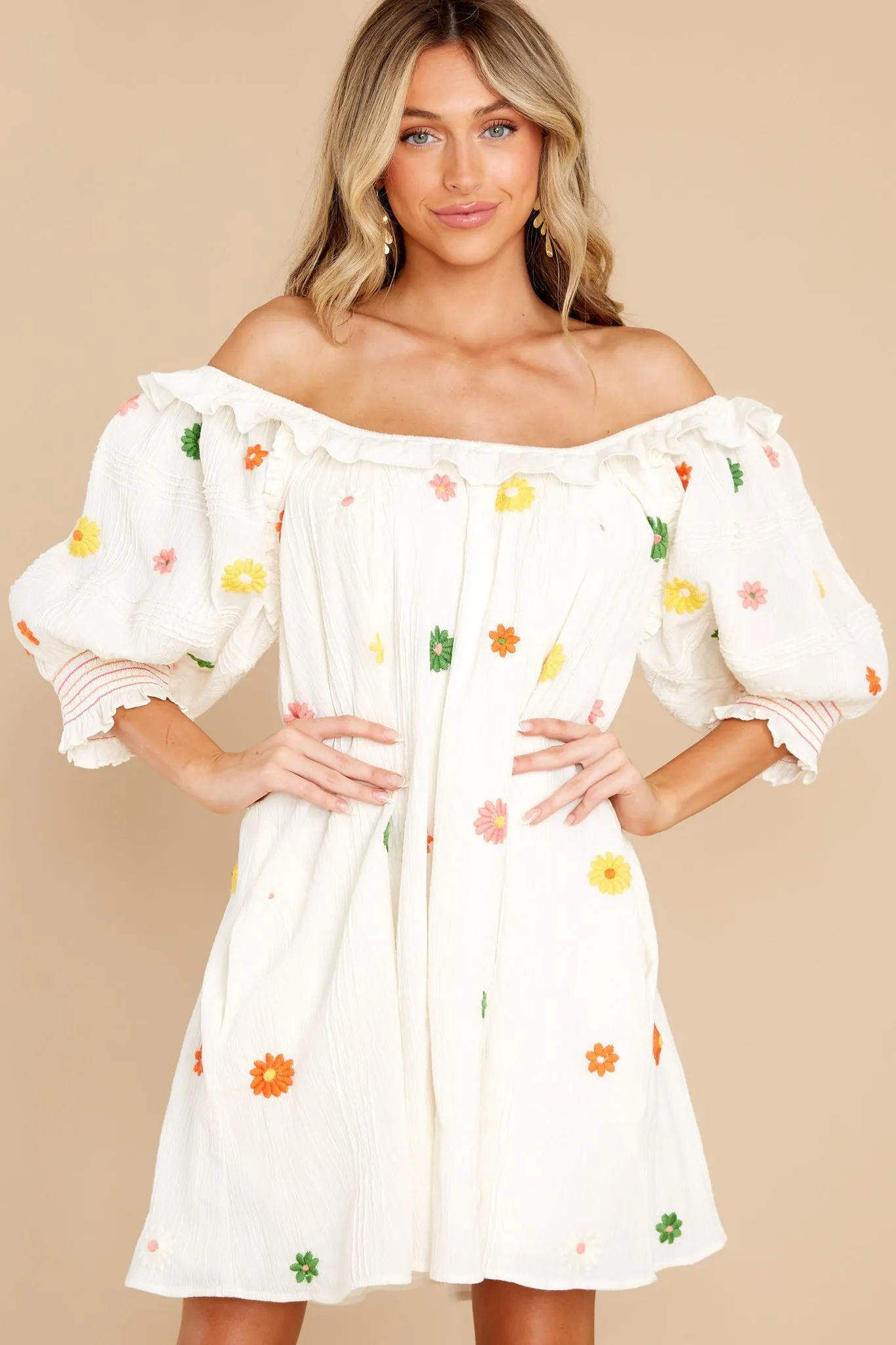 Eleanor Natural Mini Dress