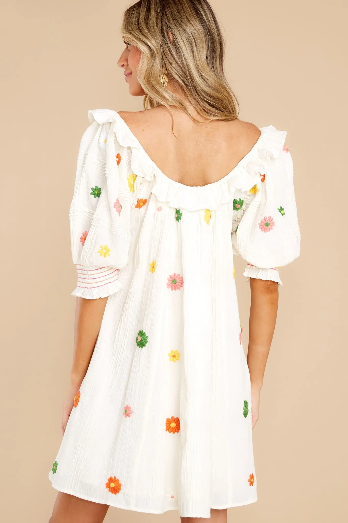 Eleanor Natural Mini Dress