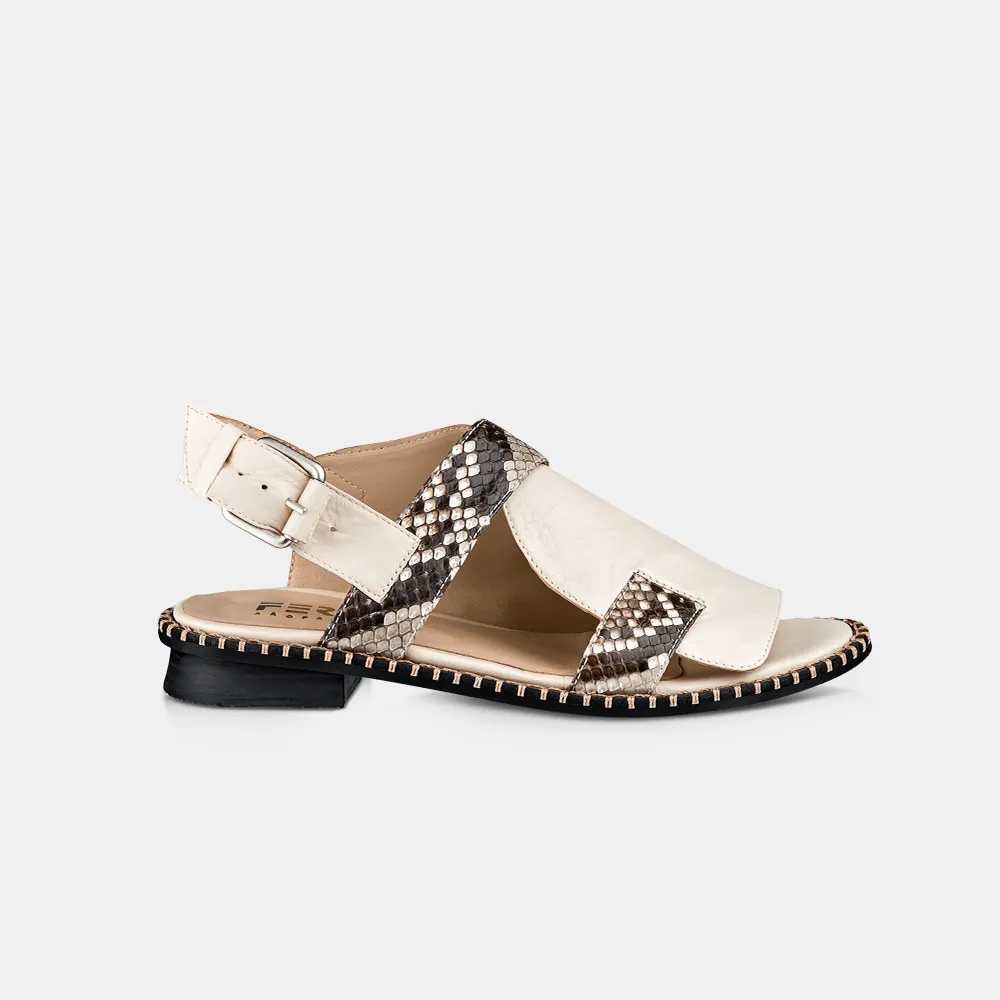 Flat Python Off White