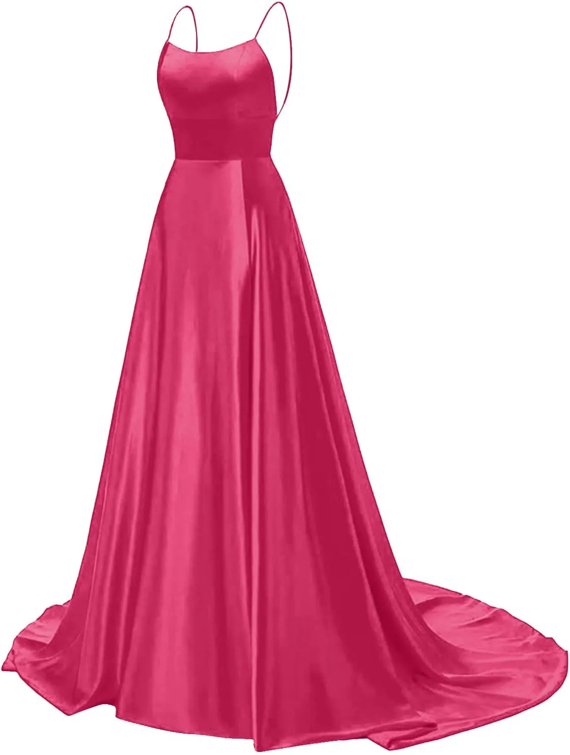 Formal Dresses for Women Sleeveless Spaghetti Strap Side Slit Long Prom Dress Elegant Cocktail Party Maxi Dresses Eveing Gown