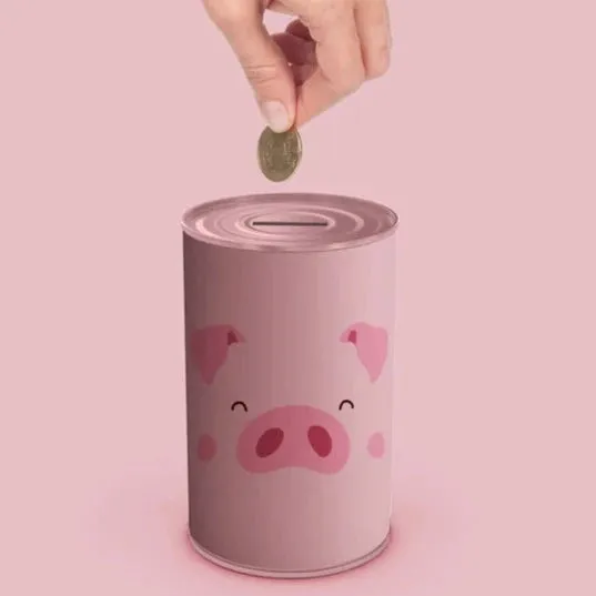 Hucha "Piggy" XXL en rosa.