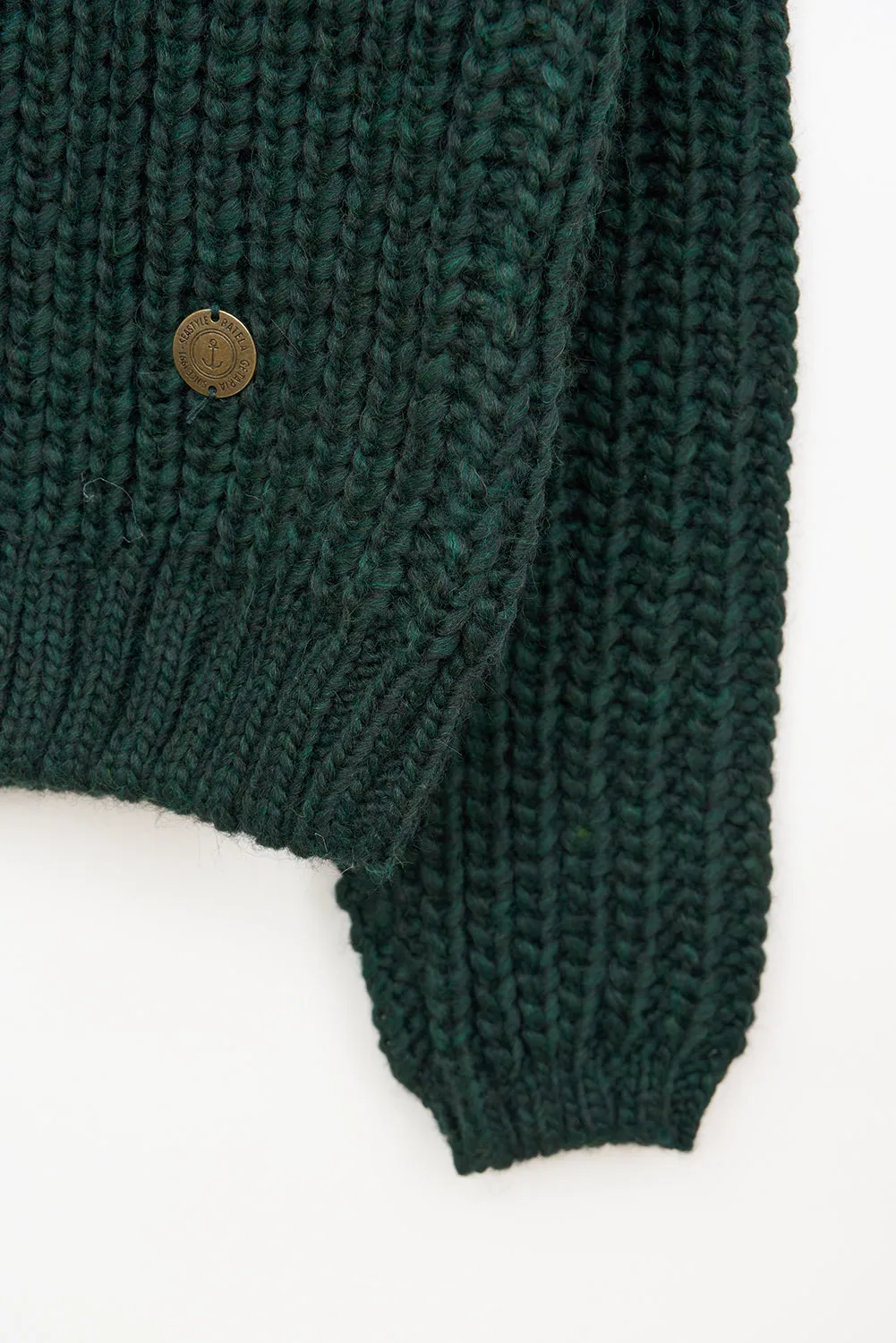 Jersey de punto con botonadura decorativa