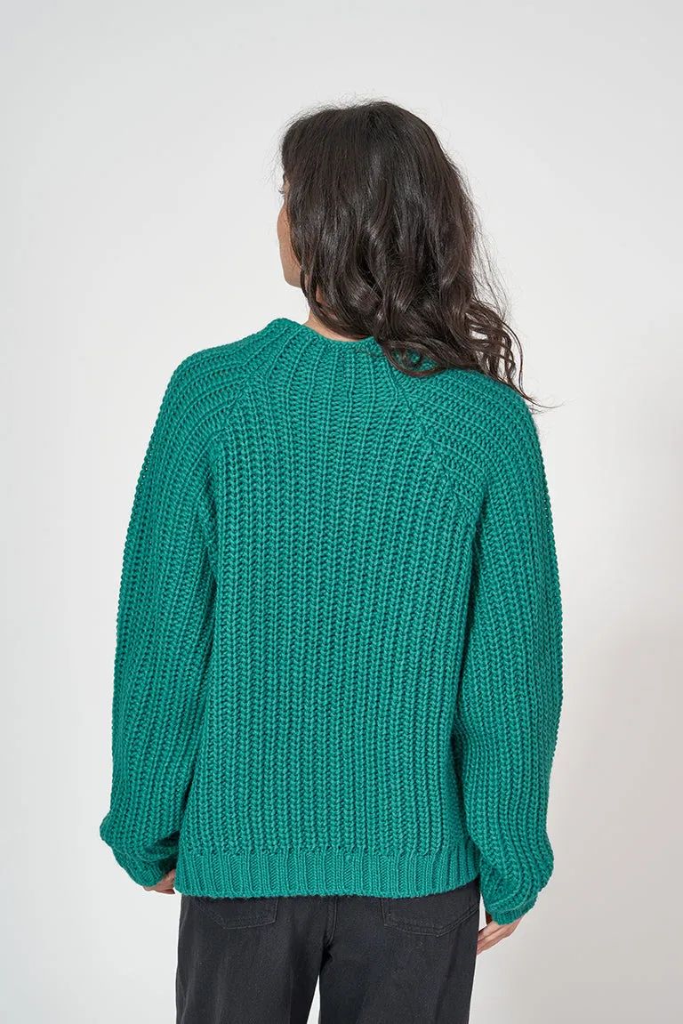 Jersey de punto con botonadura decorativa
