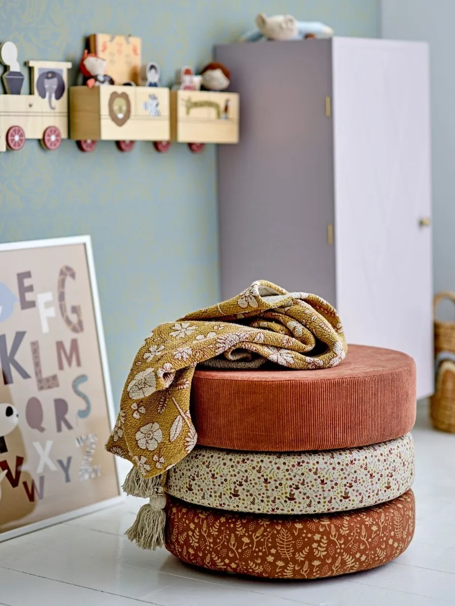 Jo Pouf, Marron, Coton