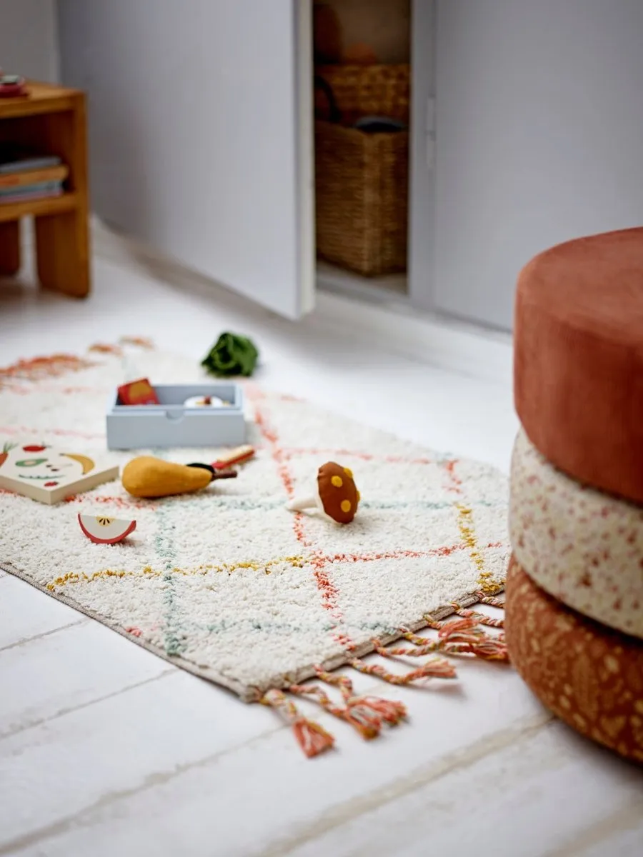 Jo Pouf, Marron, Coton