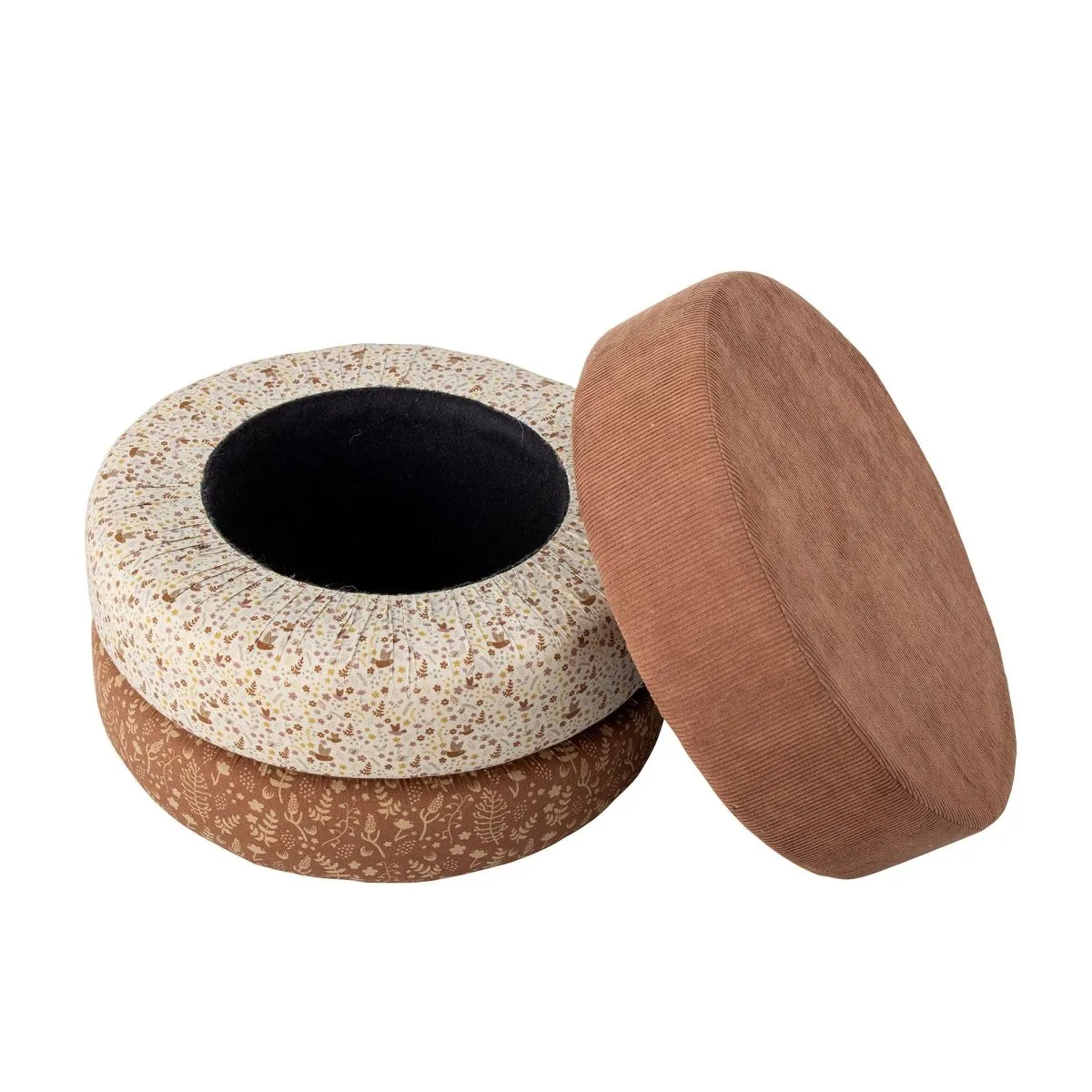 Jo Pouf, Marron, Coton