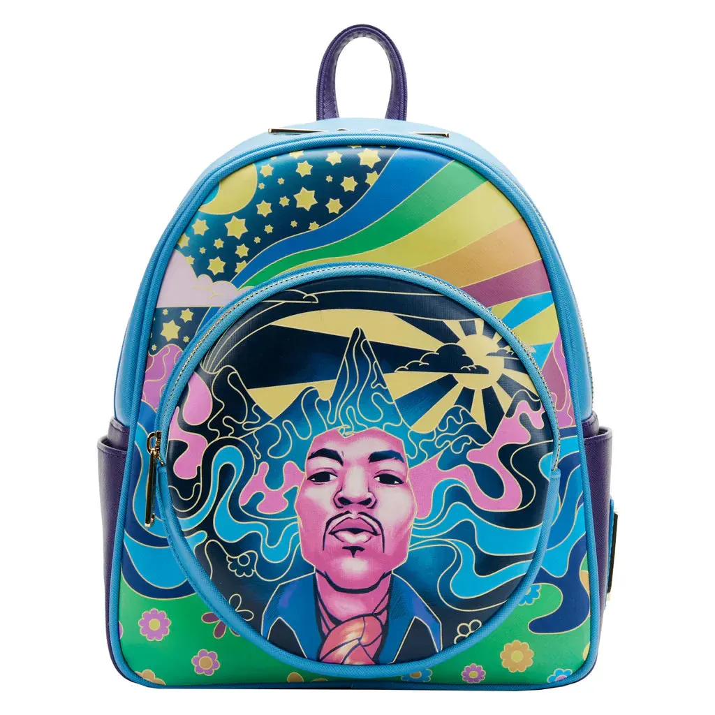 Loungefly X Rocks: Jimi Hendrix - Psicodelico Glow Mini Mochila