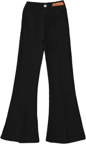 Moonker Toddler Girls Skinny Bell-Bottom Pants Fit High Waist Wide Leg Stretchy Flared Trousers Summer Comfy