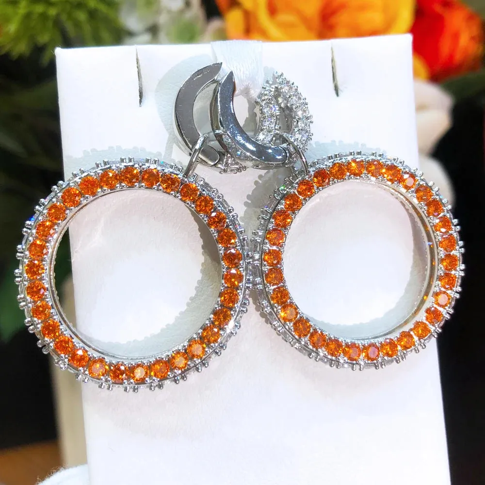 New Dubai Luxury Big Pendant Earrings For Gorgeous Fashion Women
