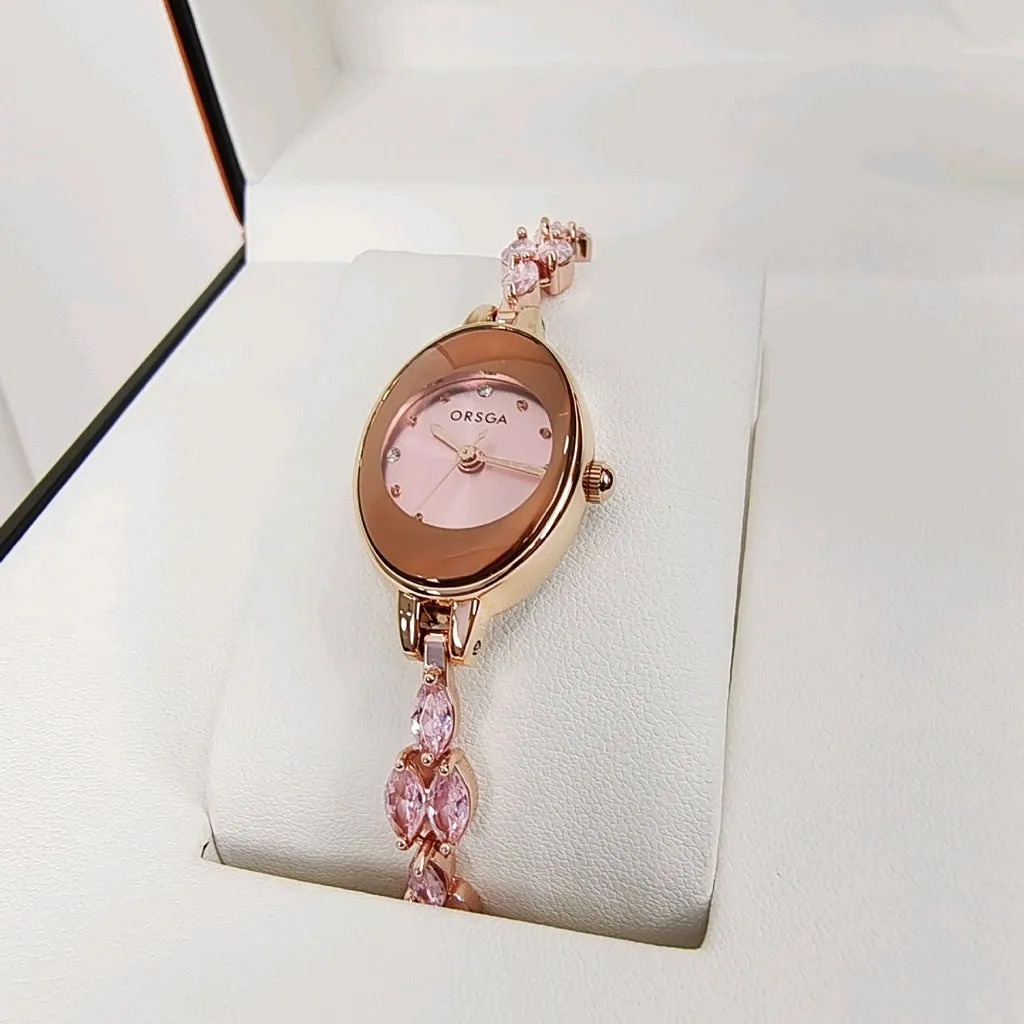 Reloj de lujo Orsga de dama con caja