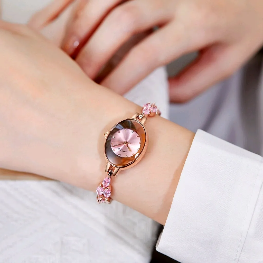 Reloj de lujo Orsga de dama con caja