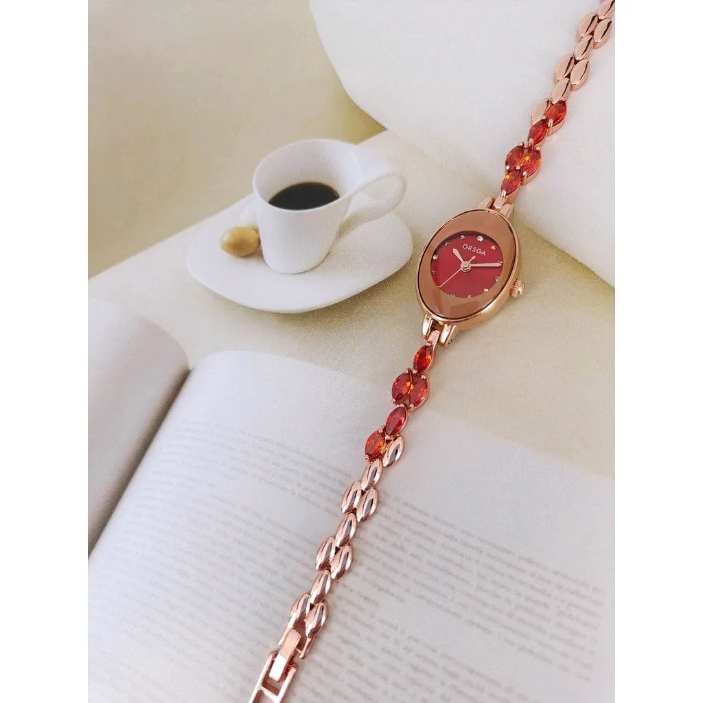 Reloj de lujo Orsga de dama con caja