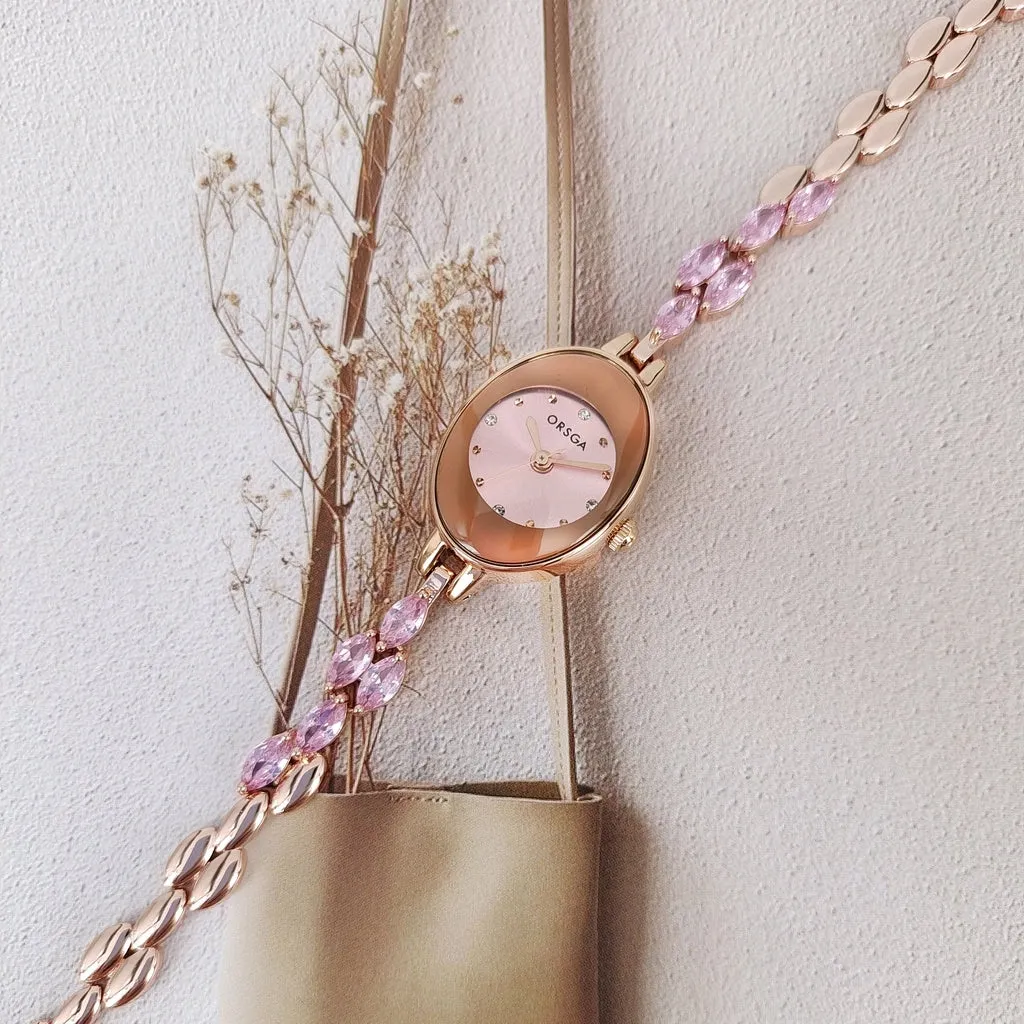 Reloj de lujo Orsga de dama con caja