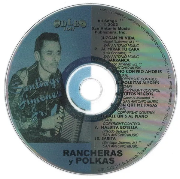 Santiago Jimenez, Jr. - Rancheras y Polkas - CD