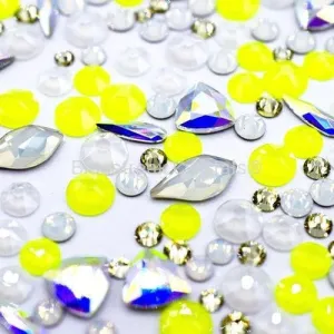 Serinity Pina Colada Mix of Flatback Crystals