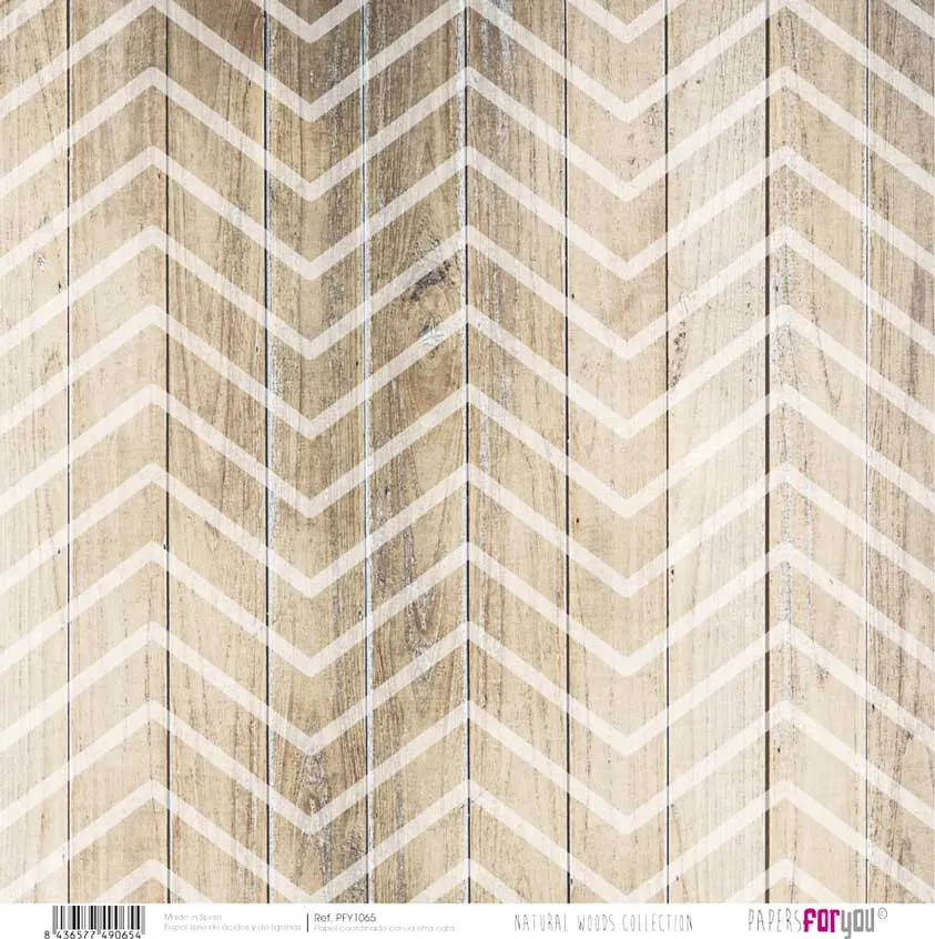 Set 12 Papeles Scrap Natural Woods 30x30 Papers For You