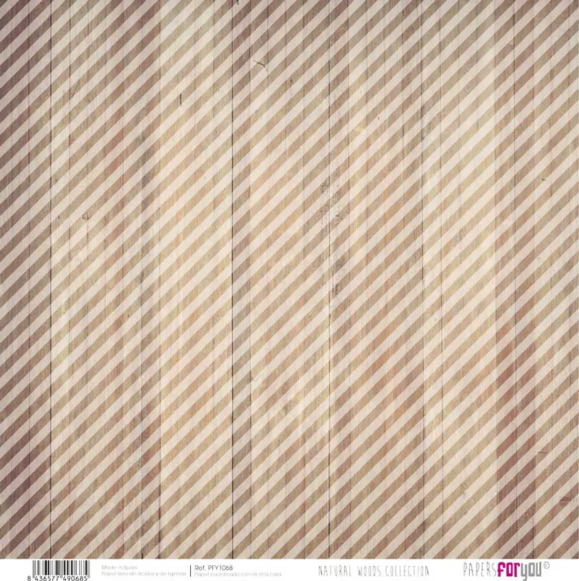 Set 12 Papeles Scrap Natural Woods 30x30 Papers For You