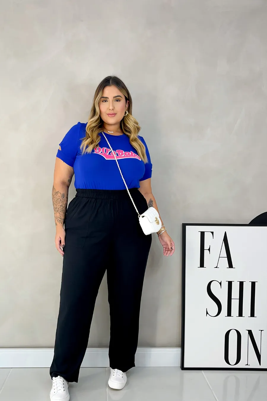 T-Shirt Plus Size Silk 90`s Baby