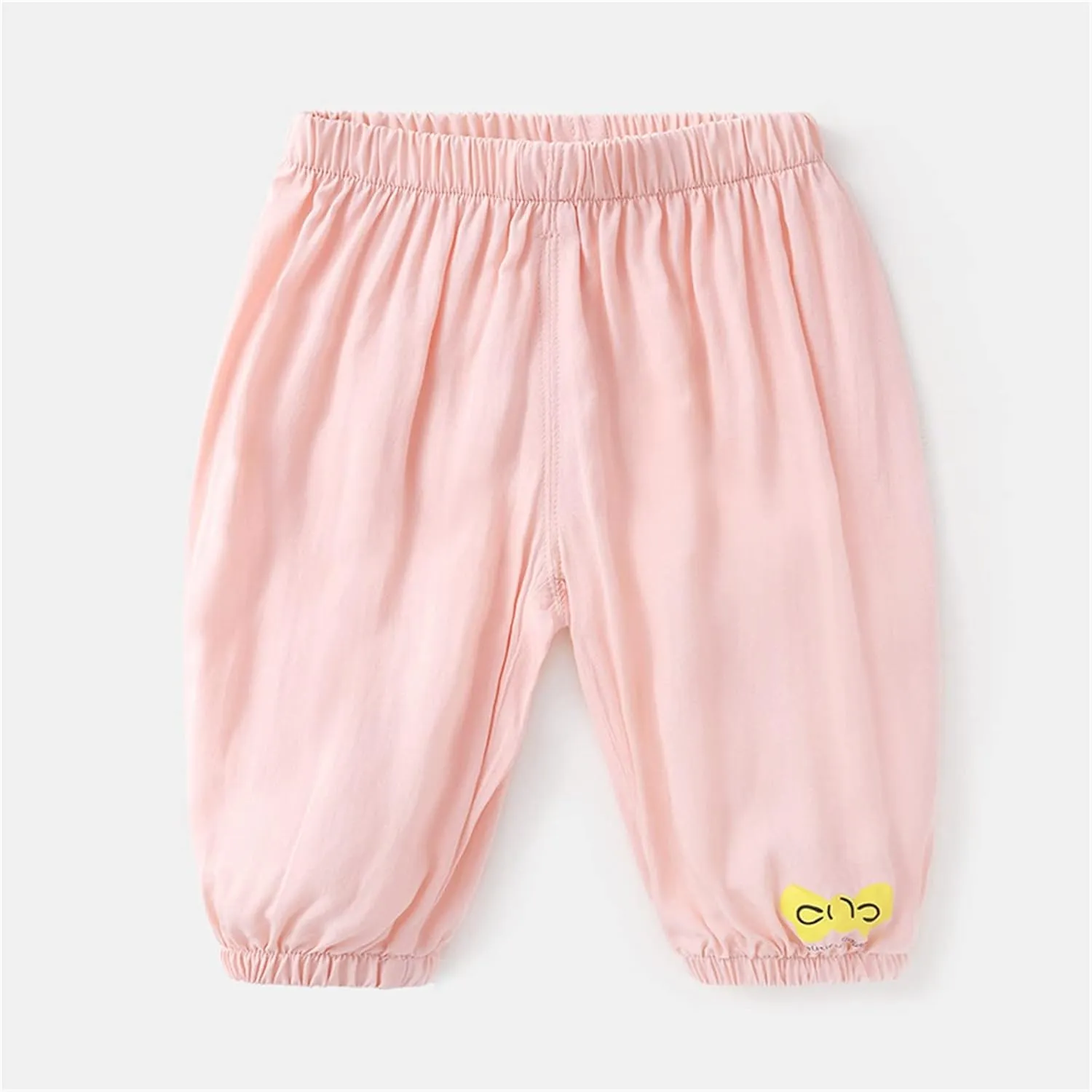 Toddler Boys Girls Soft Sweatpants Unisex Baggy Lightweight Elastic Waist Wide Leg Trousers Carton Print Solid Pants