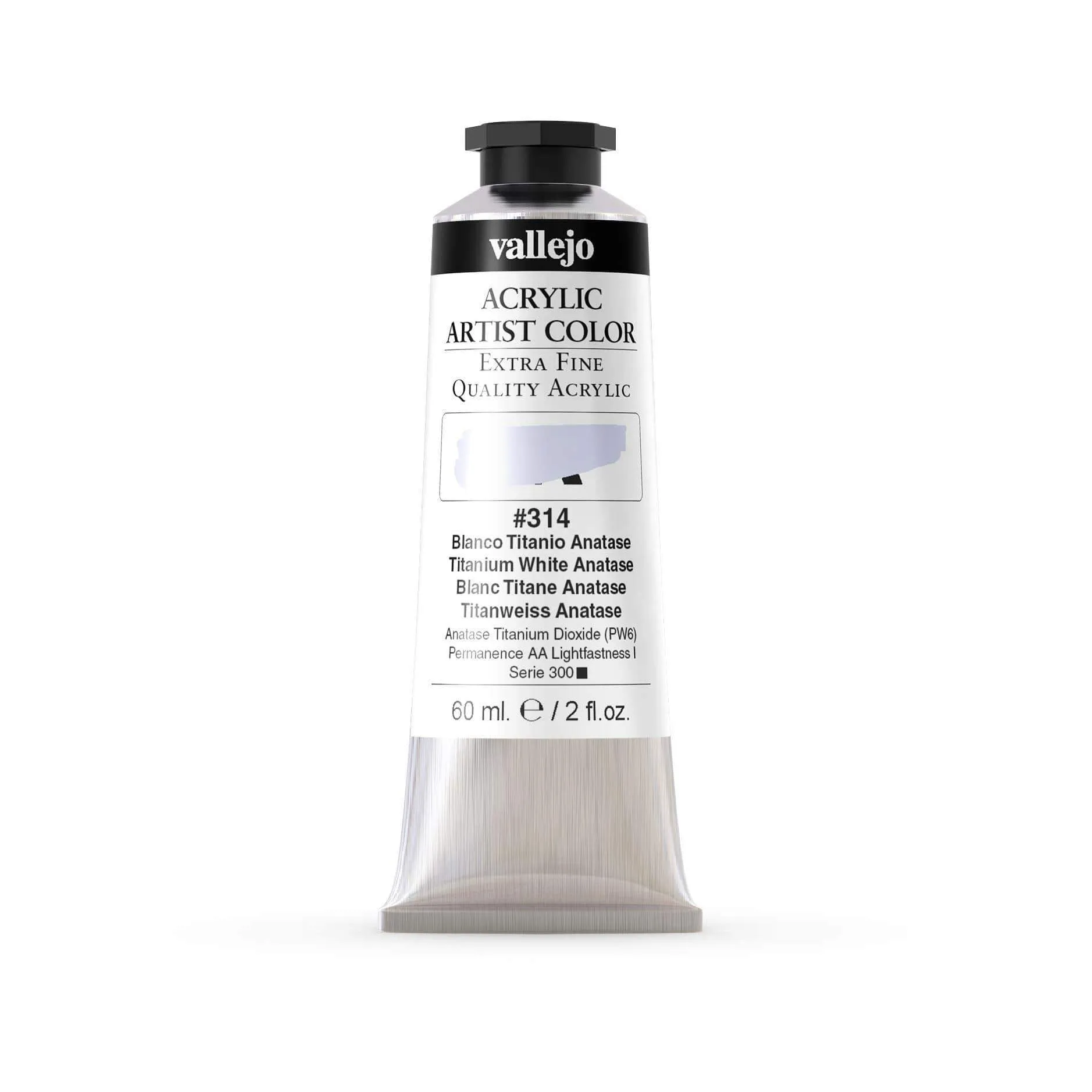 Vallejo pintura acrilica 60ml 314 blanco de titanio anatase