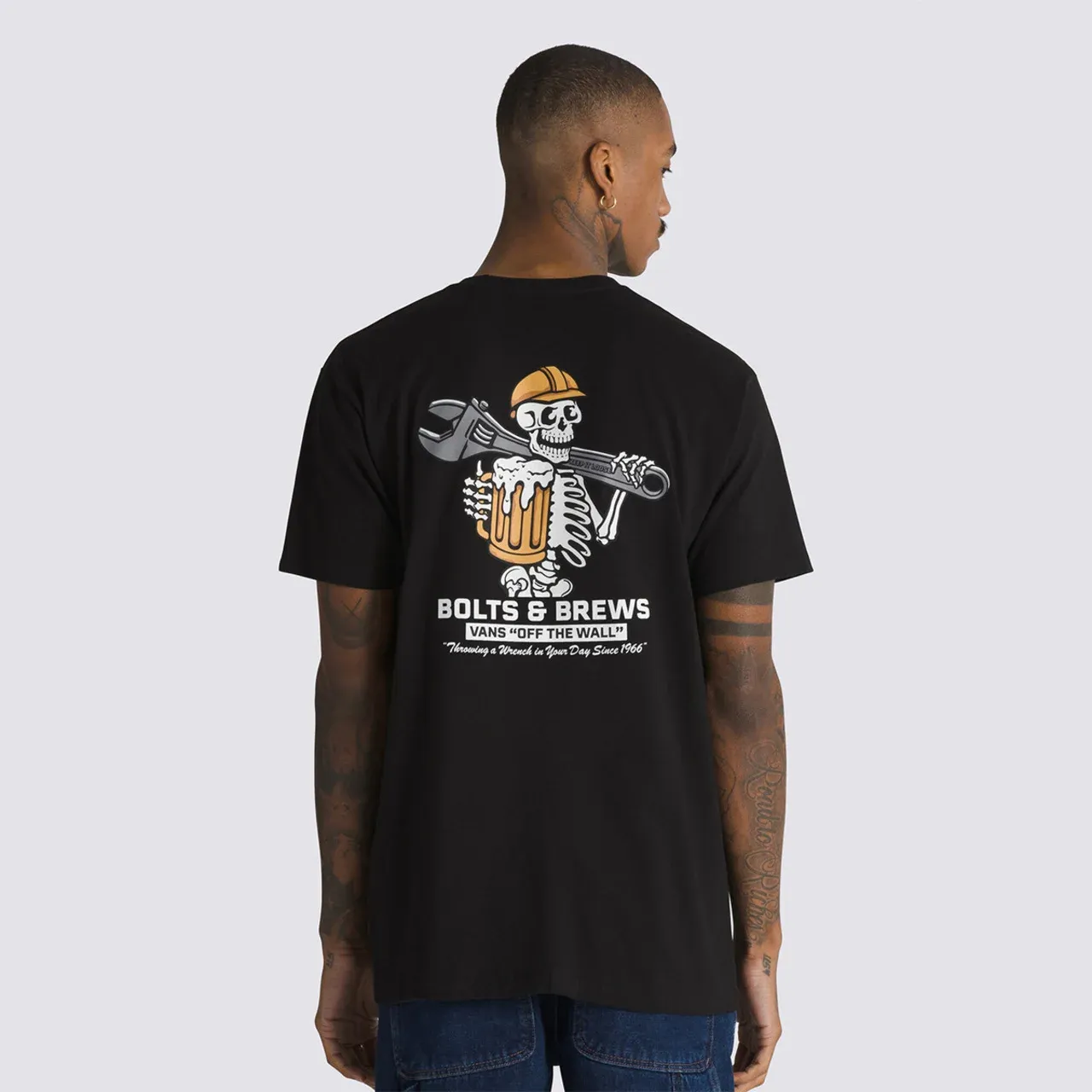VANS WRENCHED SS BLACK | CAMISETA SKATE