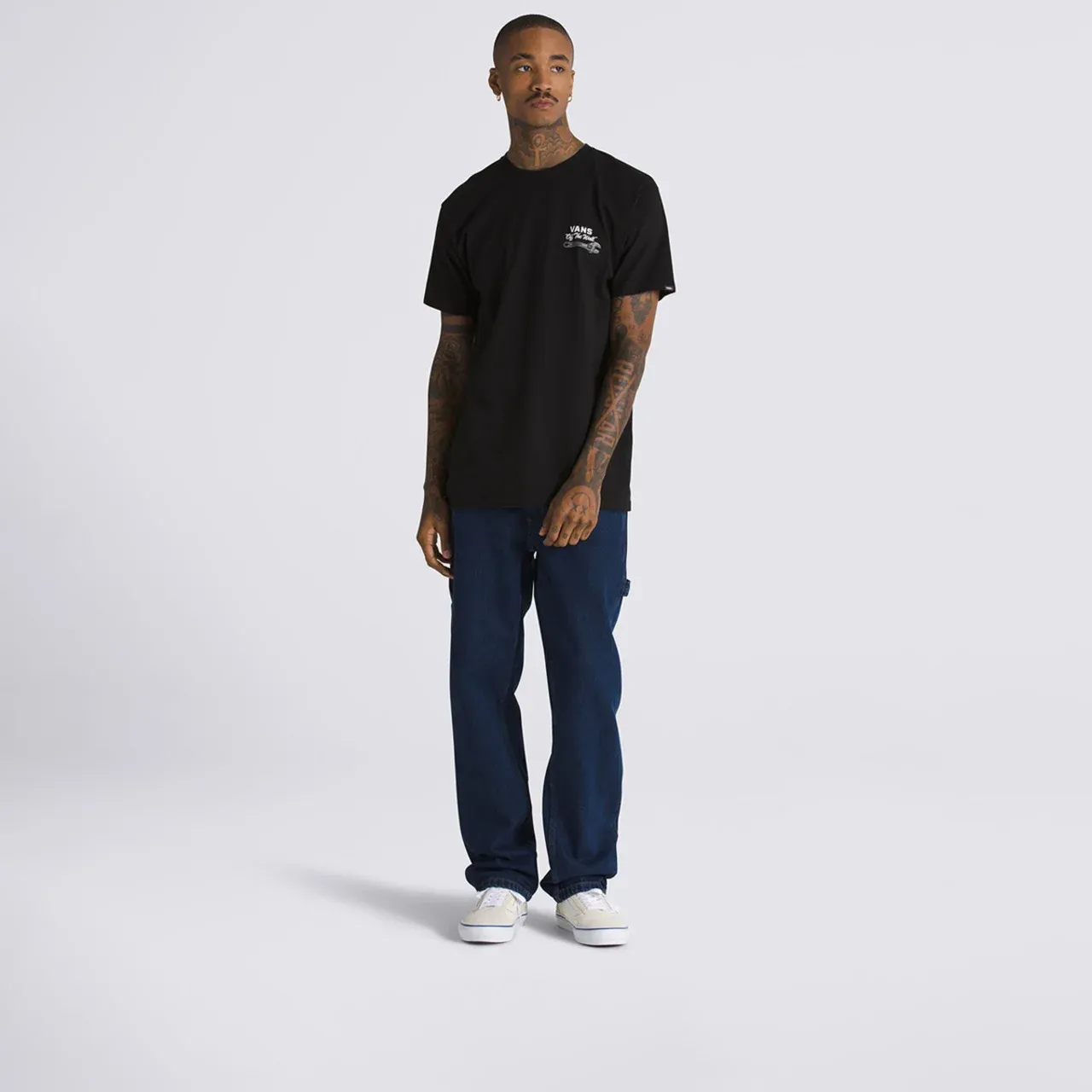 VANS WRENCHED SS BLACK | CAMISETA SKATE