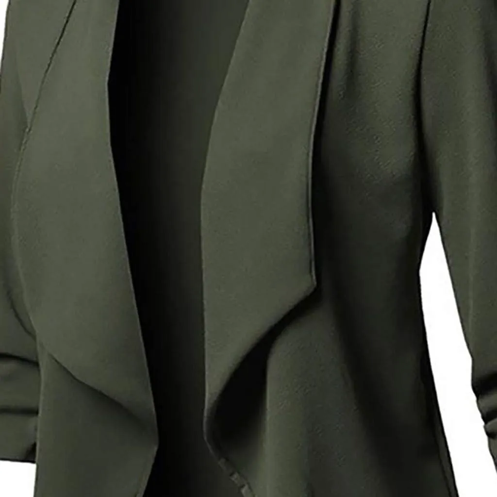 Womens Blazer 2024 Fall Bussiness Casual Sleeve Casual Women's Coat Work Professional Office Outfits Lapel Pockets