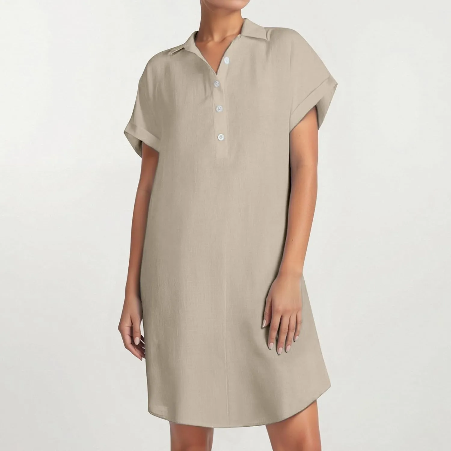 Womens Dresses 2025 Summer Short Dress Short Sleeve V Neck Tiered Sun Dresses Going Out Party Club Vacation Outfits