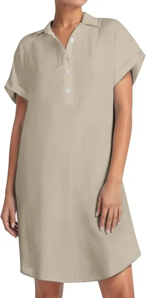 Womens Dresses 2025 Summer Short Dress Short Sleeve V Neck Tiered Sun Dresses Going Out Party Club Vacation Outfits